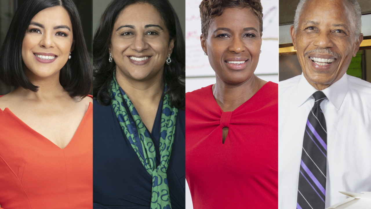 composite photo of the four honorees