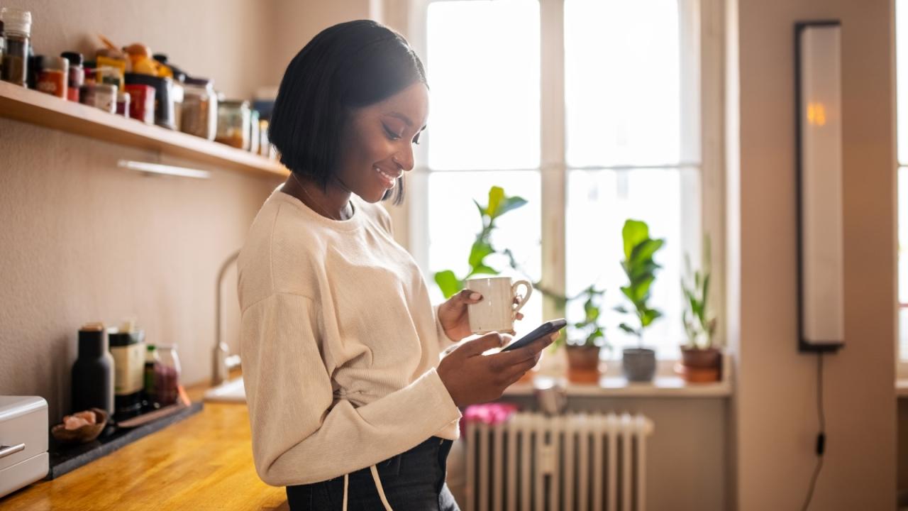 Woman on her phone