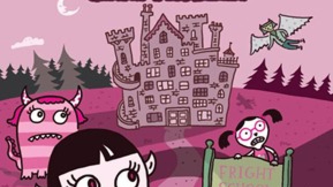 Cover of the picture book, "Pinkaboos: Bitterly and the Giant Problem"