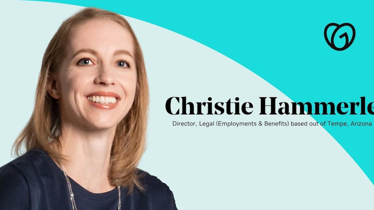 Christie Hammerle; Director Legal and Benefits, GoDaddy.