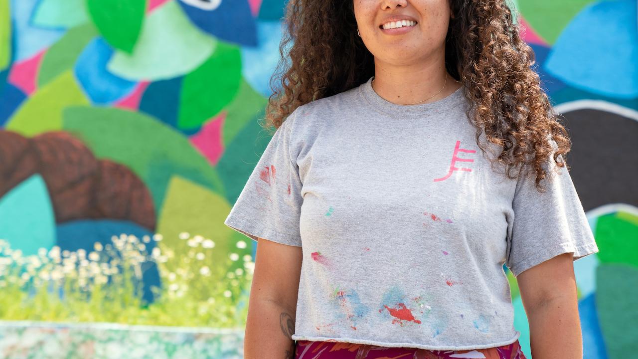 Jaz Erenberg and her art.