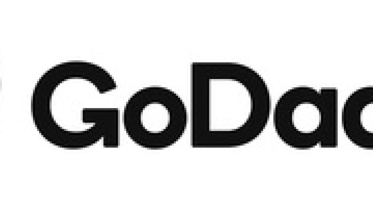 GoDaddy logo.