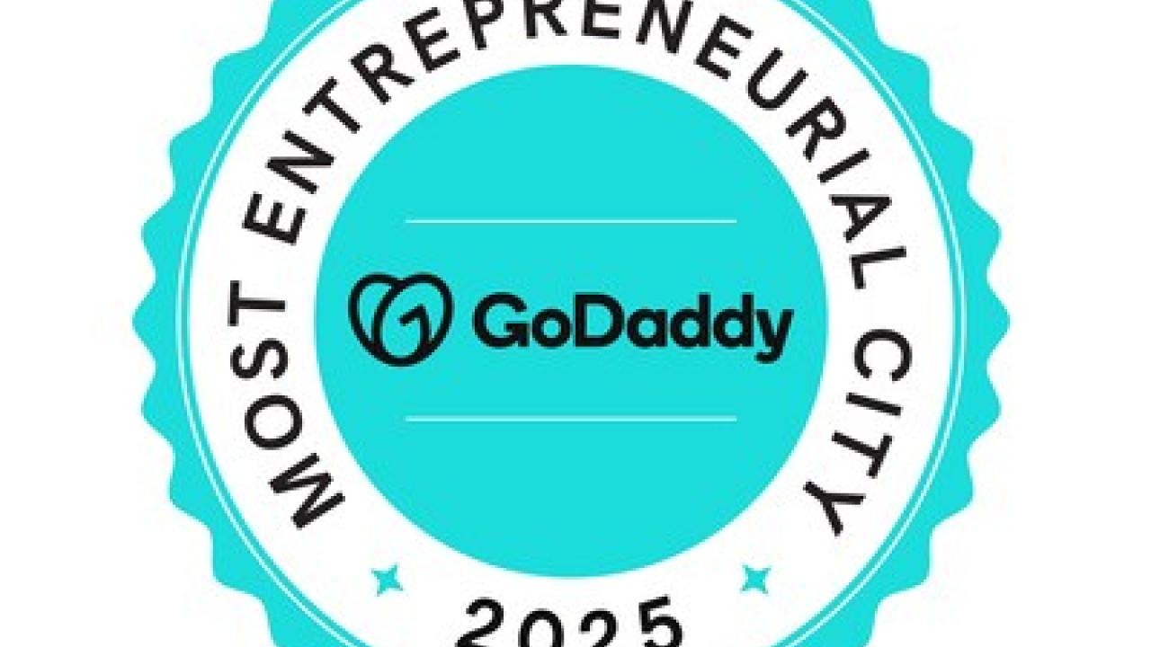 GoDaddy Most Entrepreneurial City 2025.