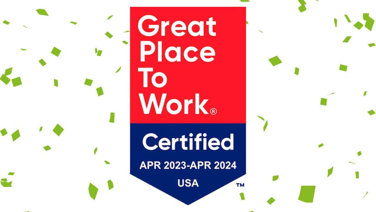 Great Place to Work Certified badge
