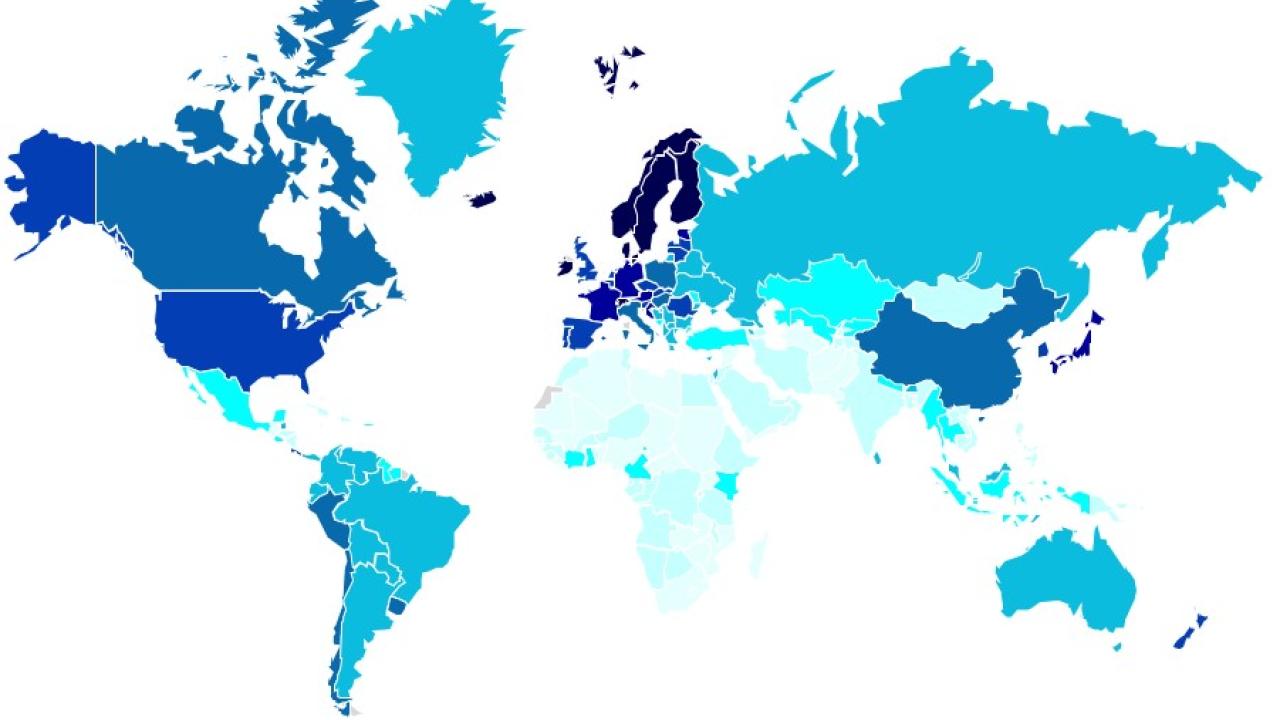 Sustainable Competitiveness World Map 2021