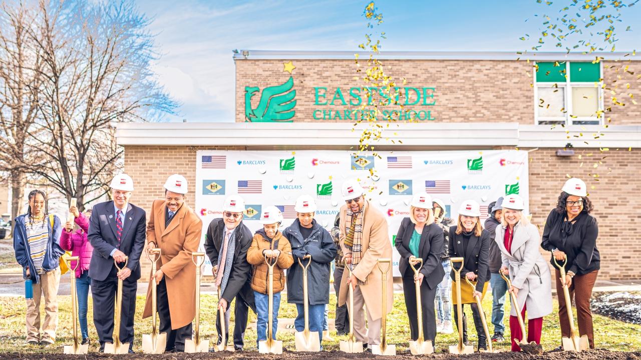 Groundbreaking at the Chemours STEM Hub at Eastside Charter School