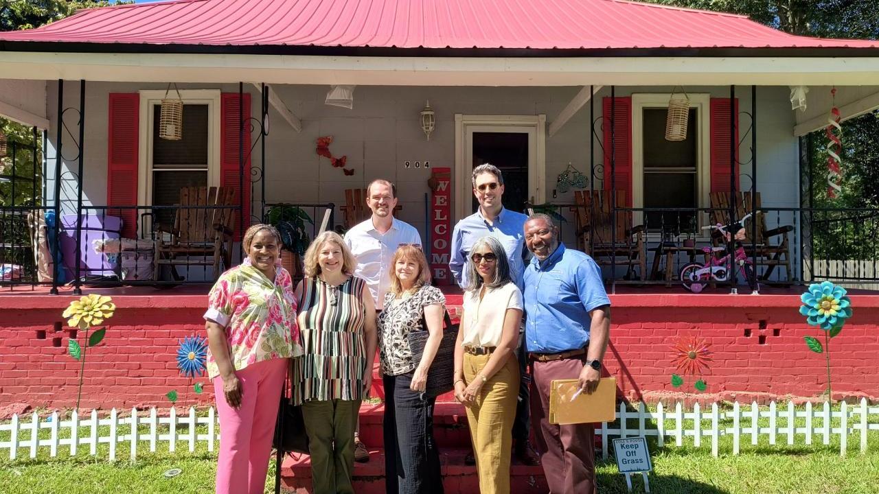 Groundswell team and Georgia funders on tour in LaGrange, GA