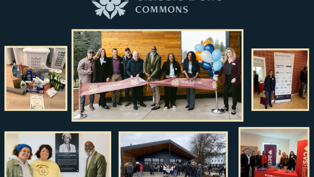 Gussie Belle Commons photo montage from the opening.
