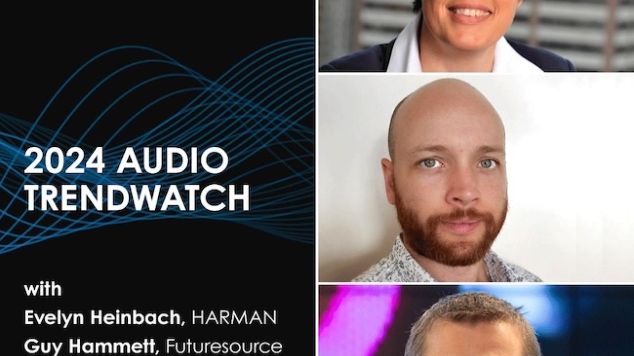 HARMAN Audio Talks: 2024 Audio Trend Watch with Evelyn Heinbach, Guy Hammett and Carsten Olesen.