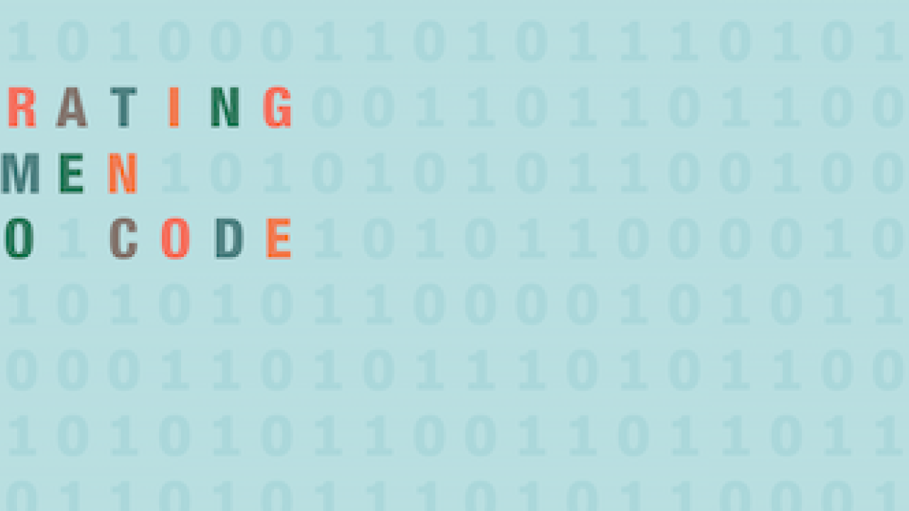 Home Depot: Celebrating Women Who Code. Background is binary code.
