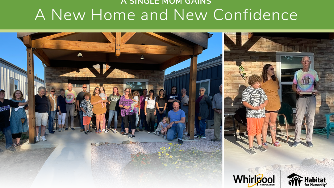 "a single mom gains a new home and new confidence" 