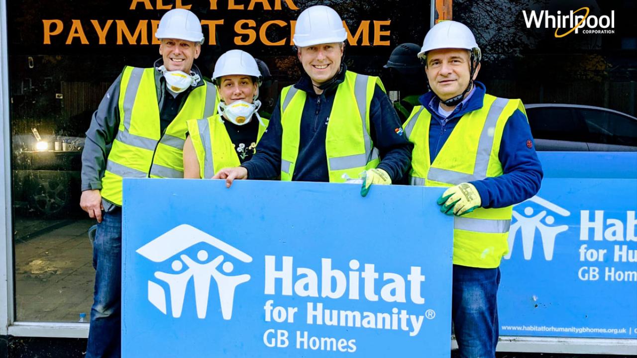 Whirlpool UK staff Habitat for Humanity