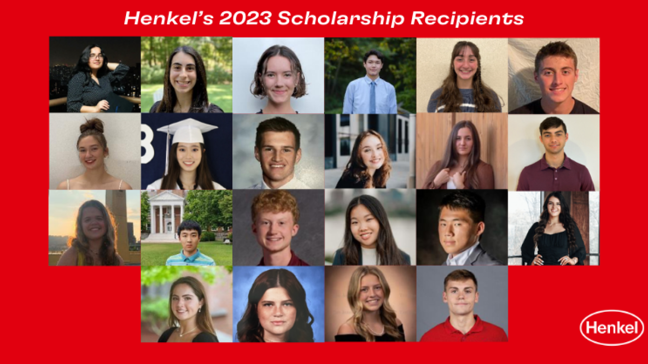 Henkel’s 2023 Scholarship Recipients