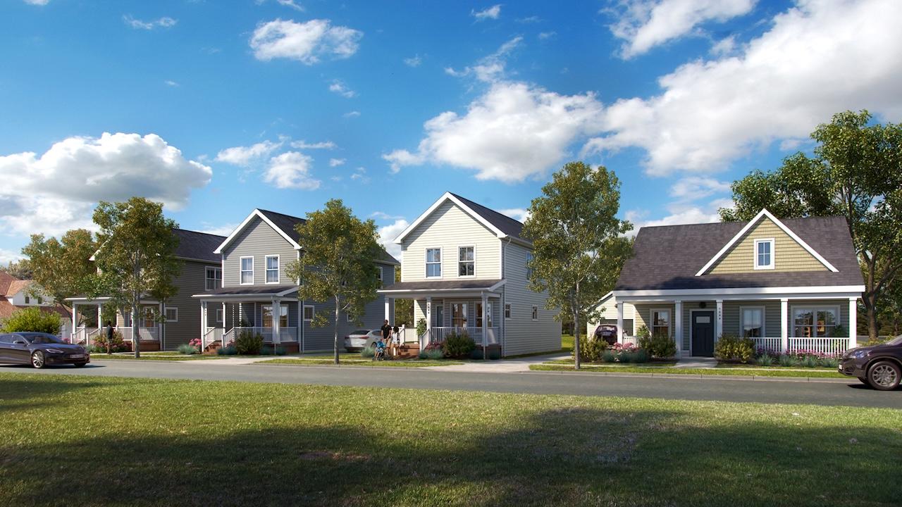 Artist rendition of The Henrietta Homes community.