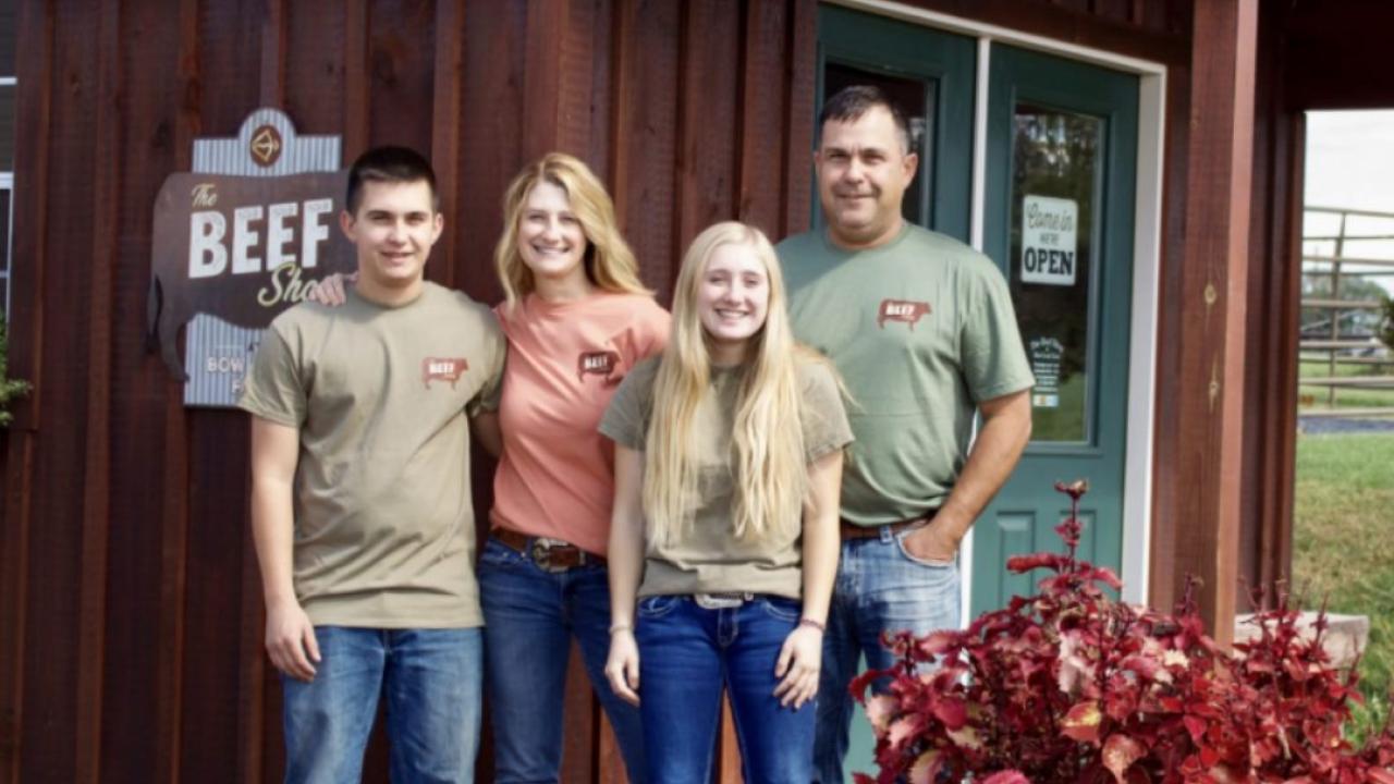 Amy Hess and her family, USA