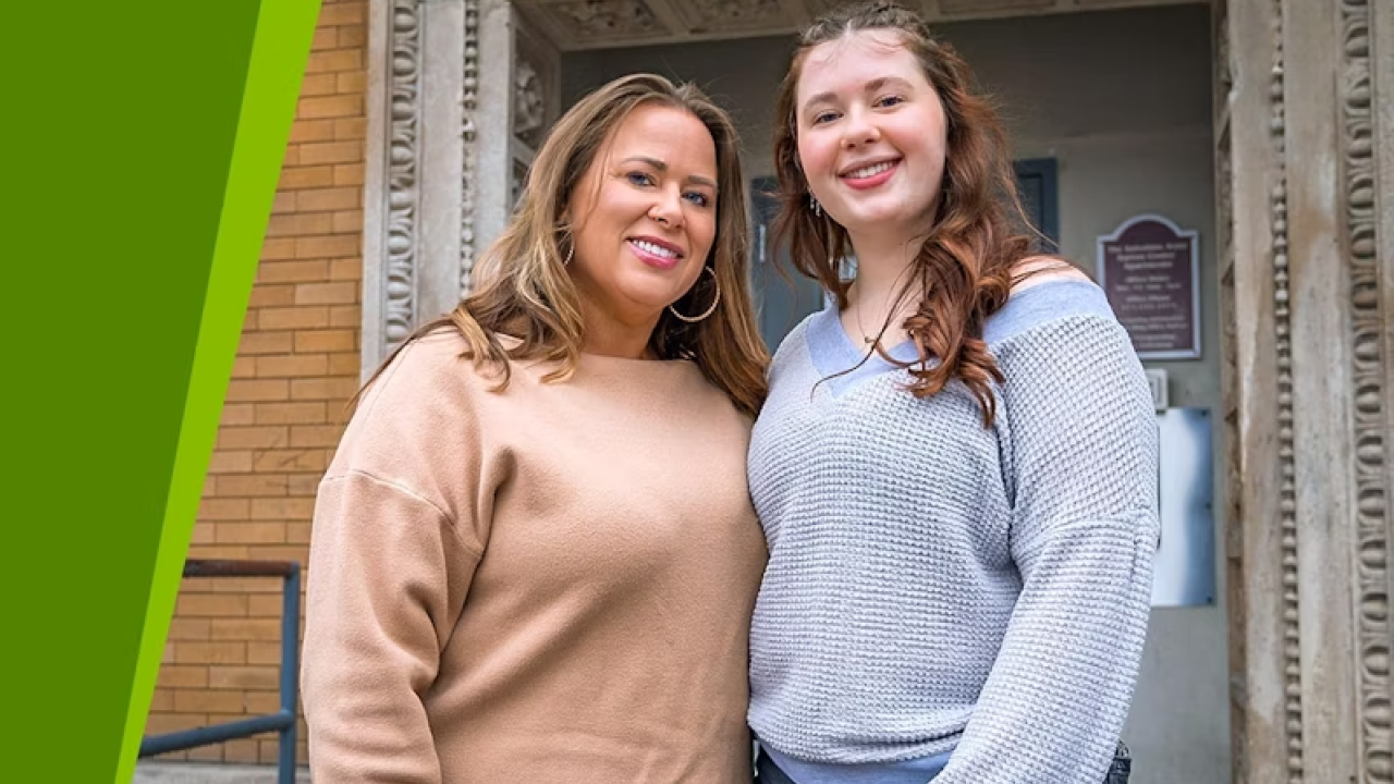 Amanda Henriott and Layknn Davidson standing side by side, smiling