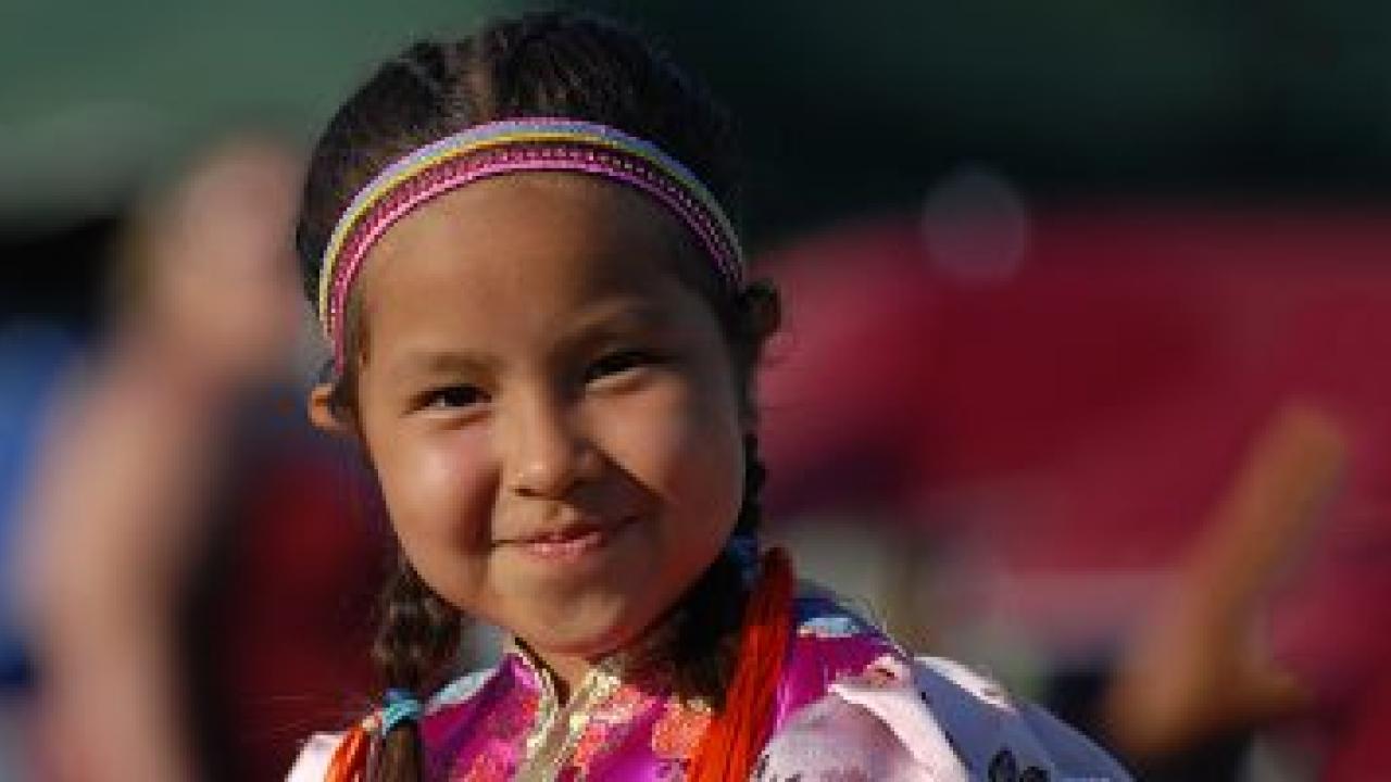 A Native American child