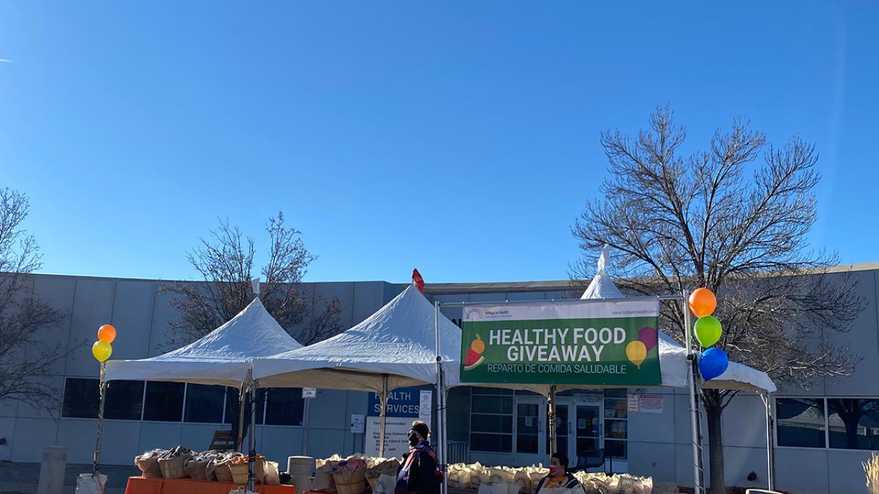 event tents set up outside