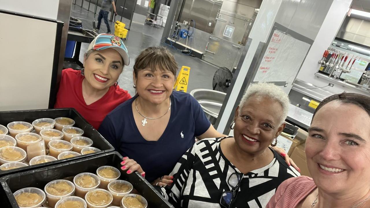 QVC Group team member's participating in a Together For Good volunteer event.