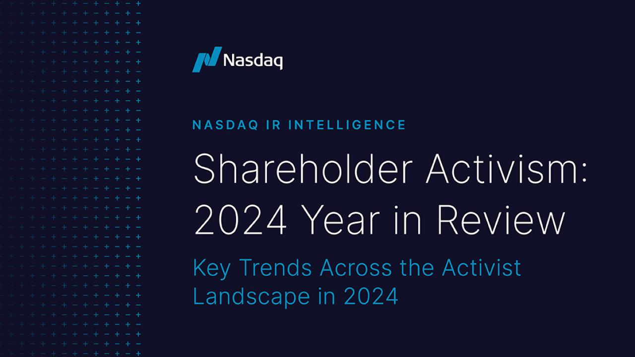 "Shareholder Activism: 2024 Year in Review"