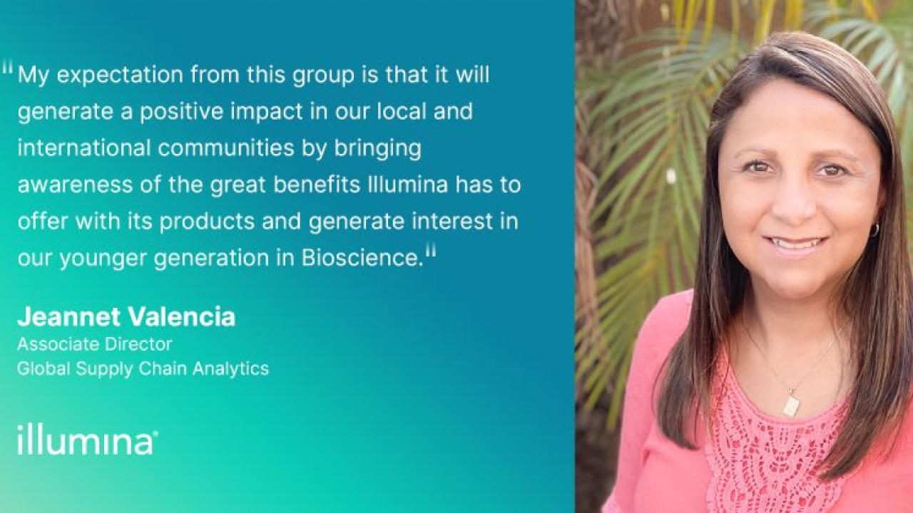 Photo of Illumina employee Jeannet Valencia.