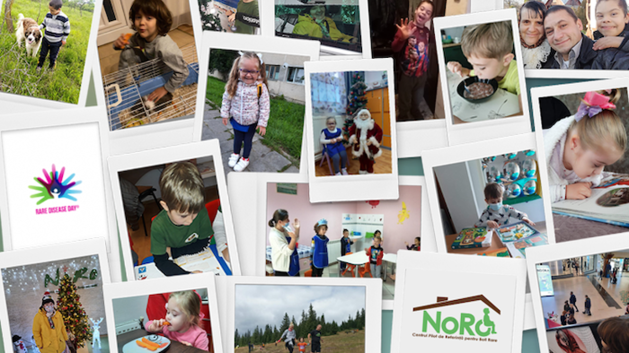 Photo montage of Dorica Dan and her family.
