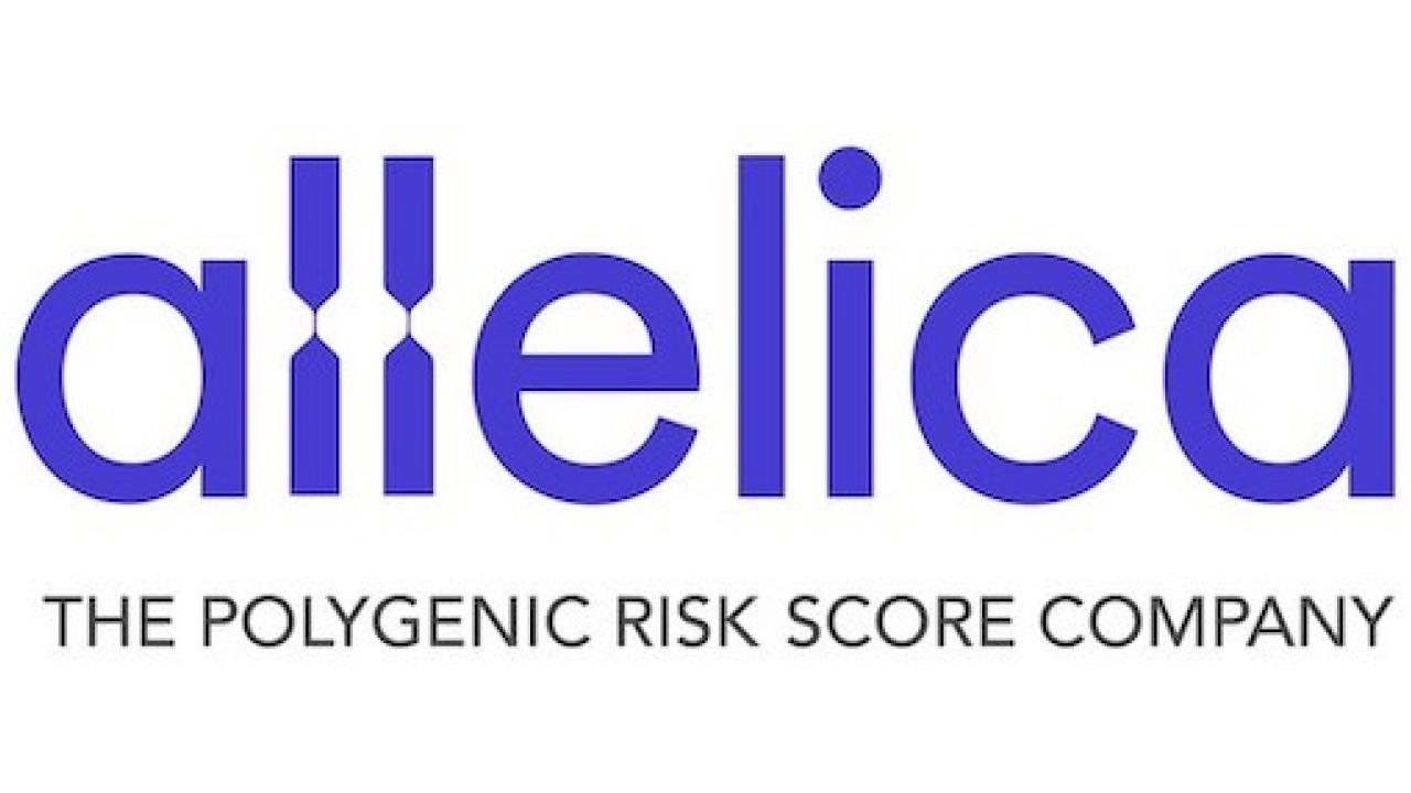 Allelica: The polygenic risk score company; logo.