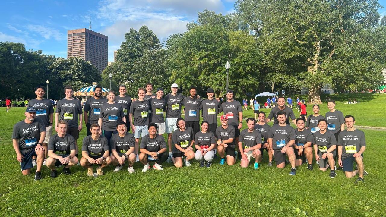 Boston employees at the JP Morgan Corporate Challenge. 