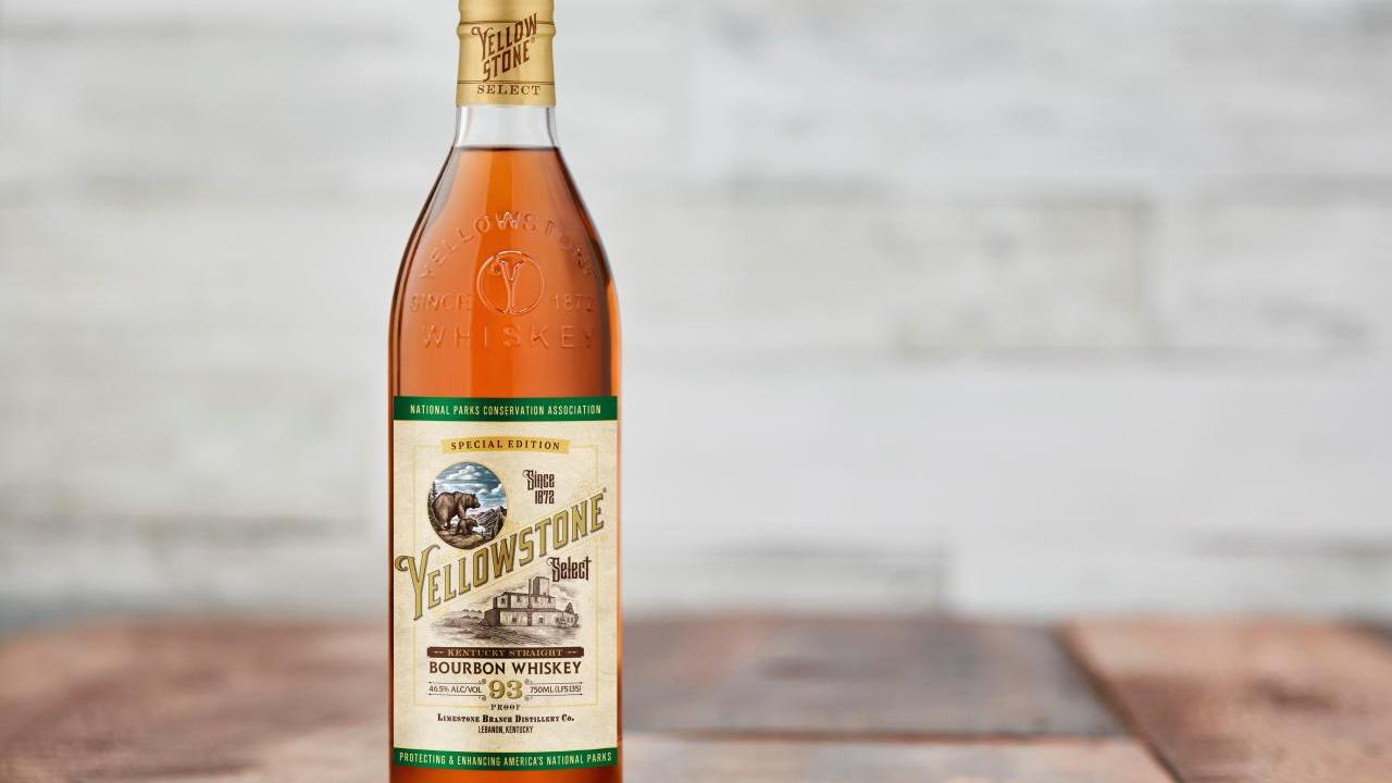A special edition NPCA collector’s label bottle of Yellowstone Select Kentucky Straight Bourbon Whiskey