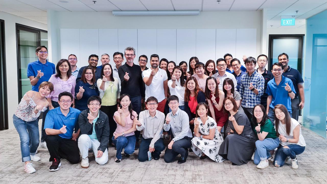 Avantor team associates in group photo.