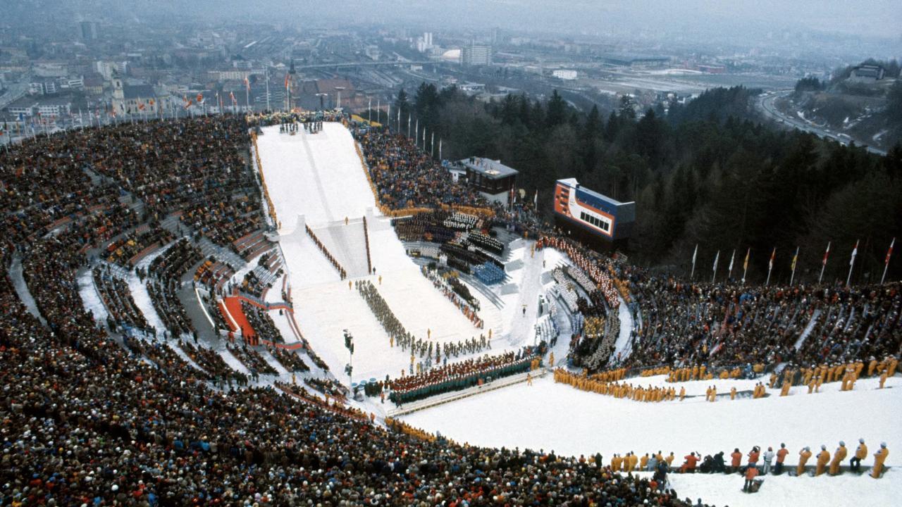 Large winter sports stadium