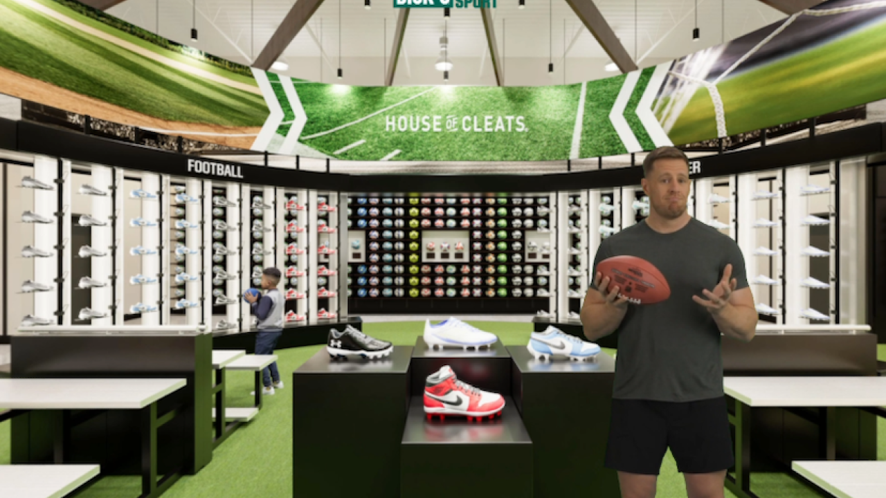 Three-time NFL Defensive Player of the Year J.J. Watt once tried to move his family into a DICK’S House of Sport (HOS).
