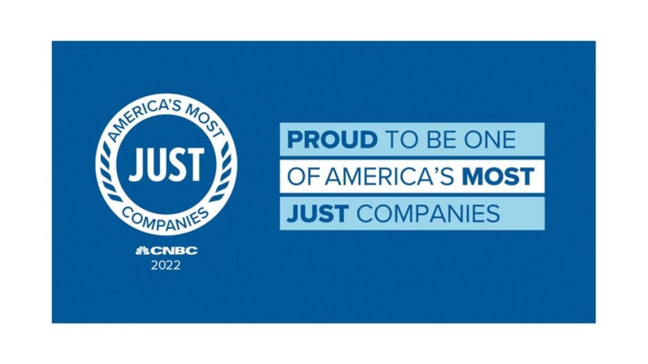 Proud to be one of America's Most JUST Companies