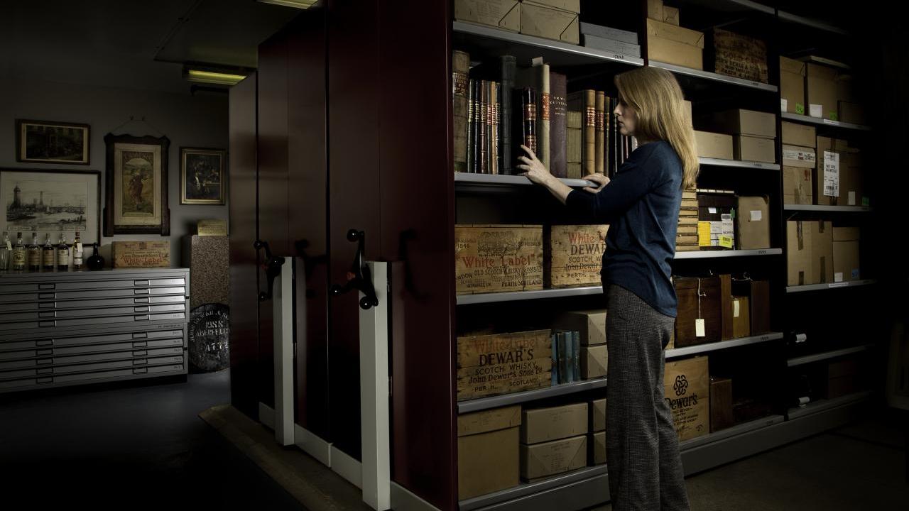 Jacqui Seargeant in the archives