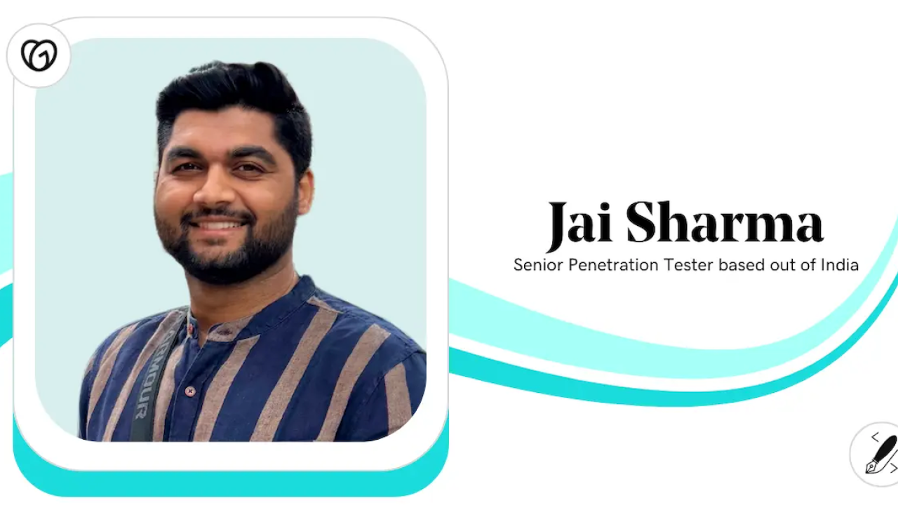 Jai Sharma, Security Prevention Tester, GoDaddy