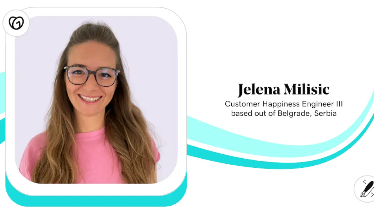 Jelena Milisic, Customer Happiness Engineer, GoDaddy.