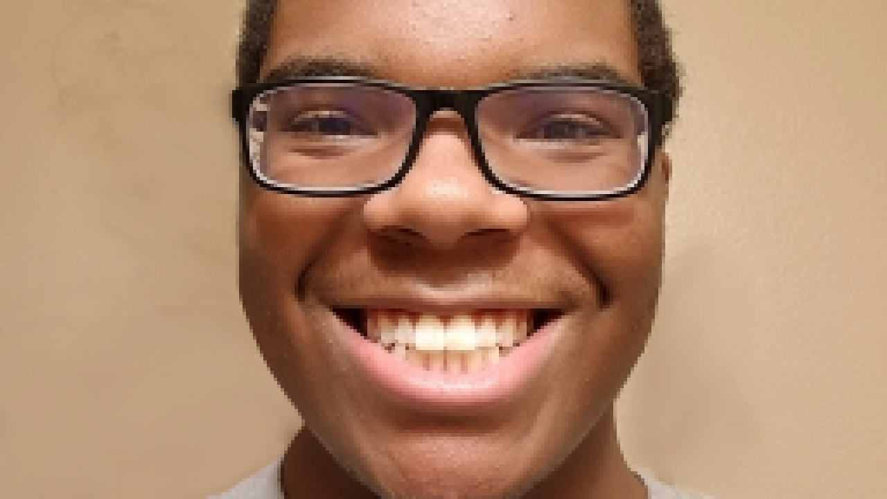Jordan Sexton, an honor student & 2021 Cisco STEM Shadow program participant