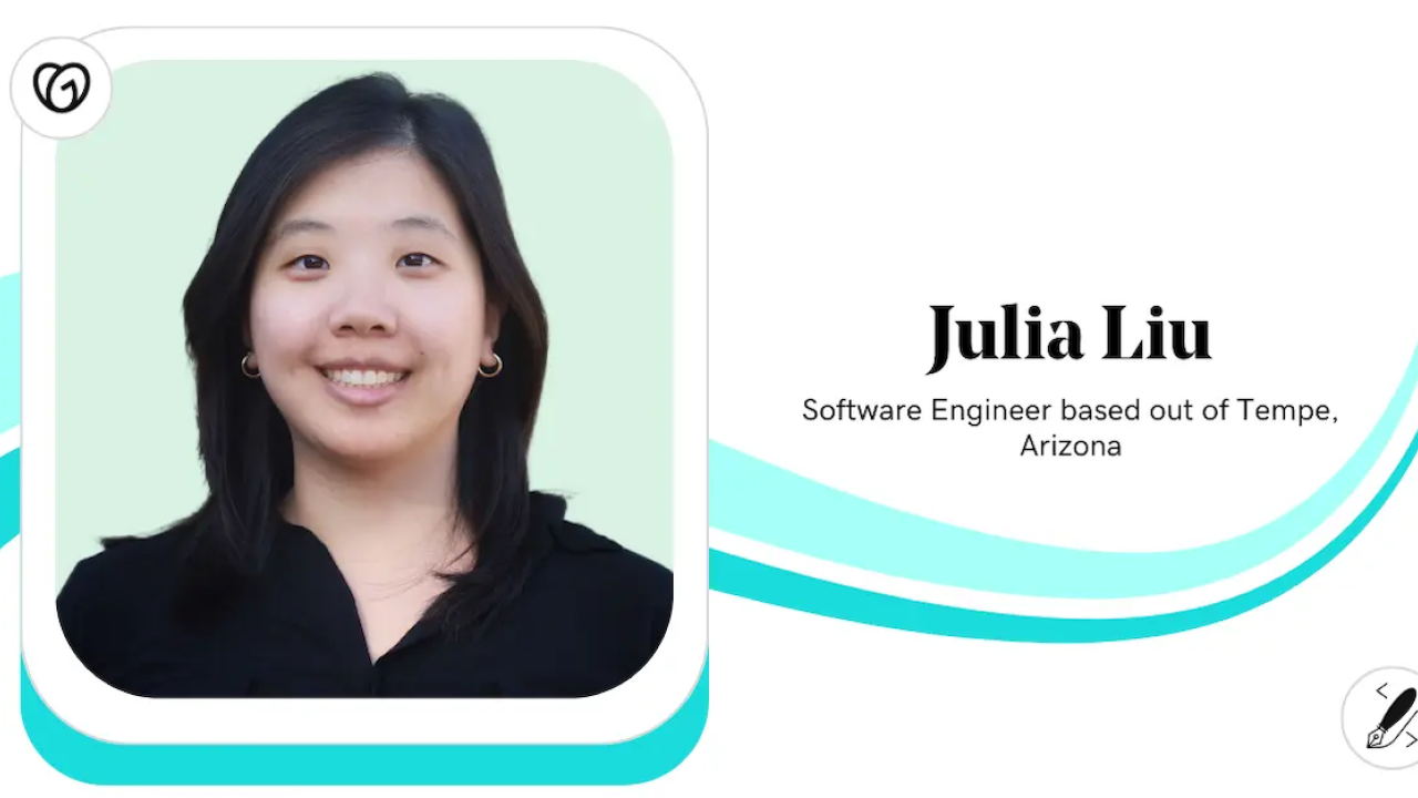 Julia Liu, Software Engineer, GoDaddy.