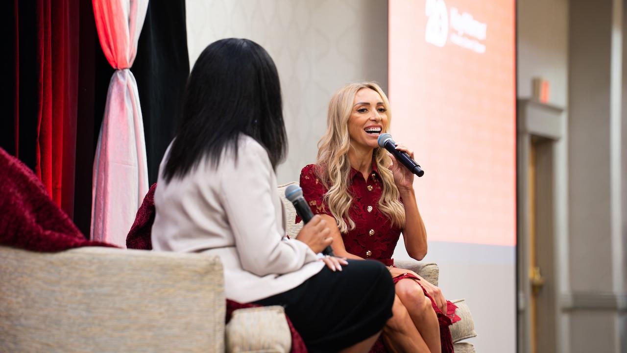 Key4Women Forum featured guest Giuliana Rancic answers a question from an audience member.