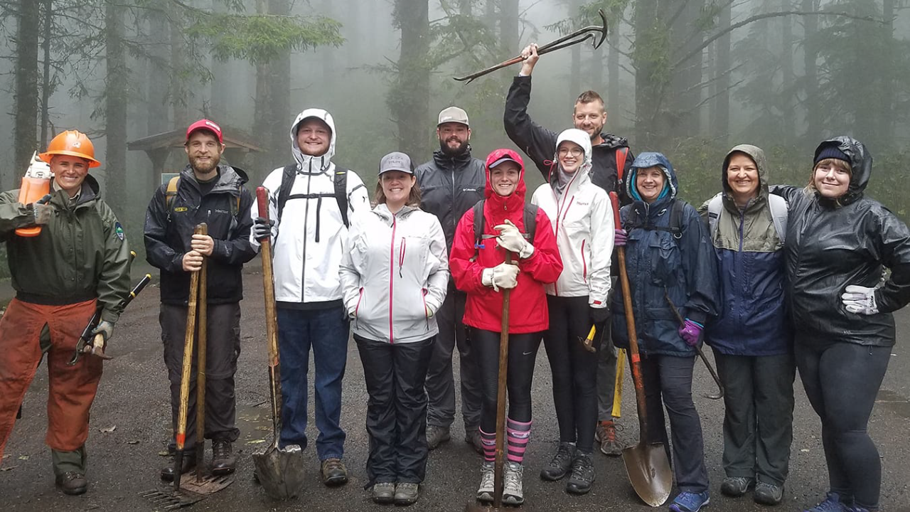 group picture of hikers