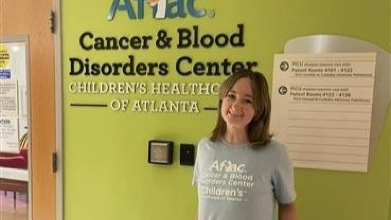 Kathie Rutherford at the Aflac Cancer & Blood Disorders Center.