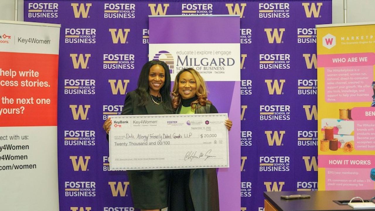 Left to right: Rachael Sampson – National Director Key4Women, A Kouture – Owner of Dotz Allergy Friendly Baked Goods LLC