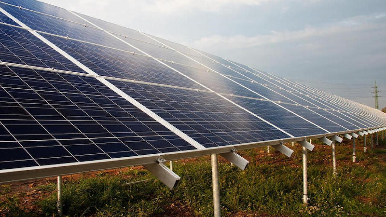 Longroad Energy - Three Corners Solar Project. Solar panels shown.