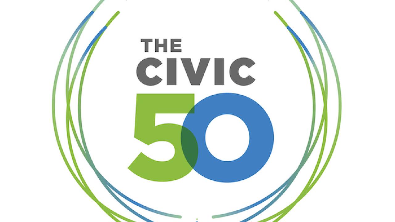 Points of Light: The Civic 50 award logo