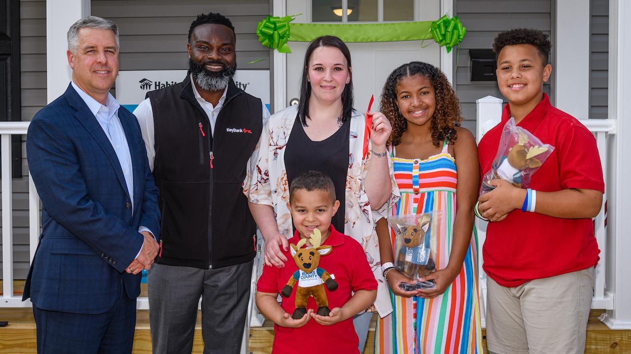 KeyBank Helps Build Affordable Homeownership in Buck County PA 