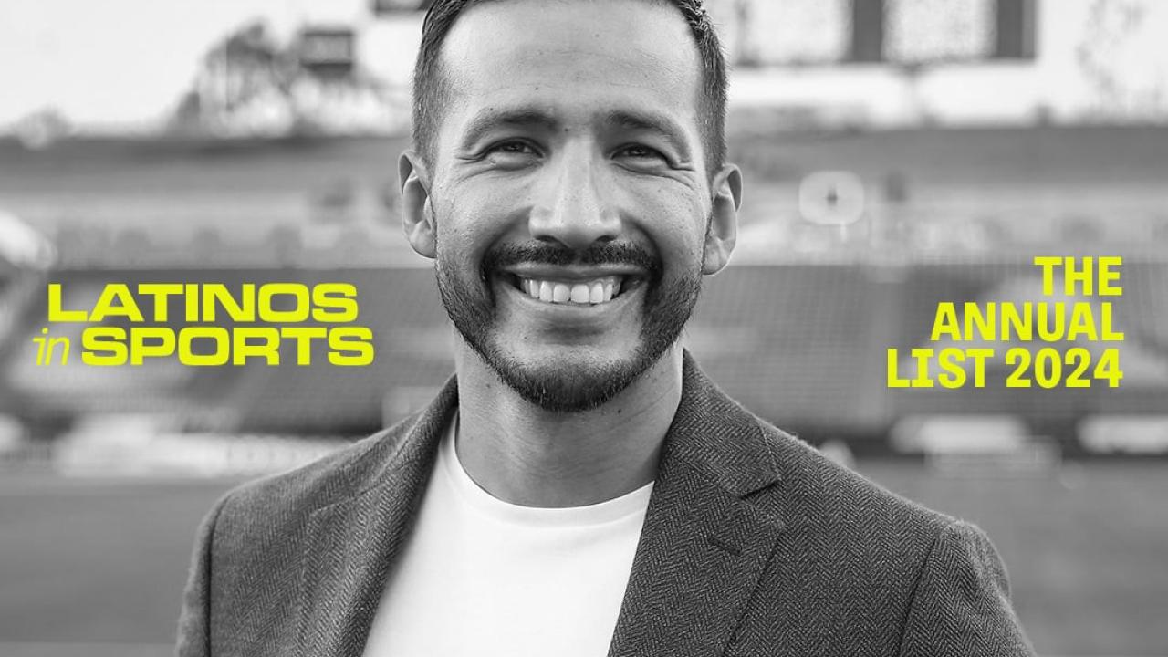 AEG's Urel Martinez, Chief Revenue Officer of LA Galaxy, was recognized in Hispanic Executive's prestigious 2024 Latinos in Sports annual series. (Photo by Jon Lorentz)