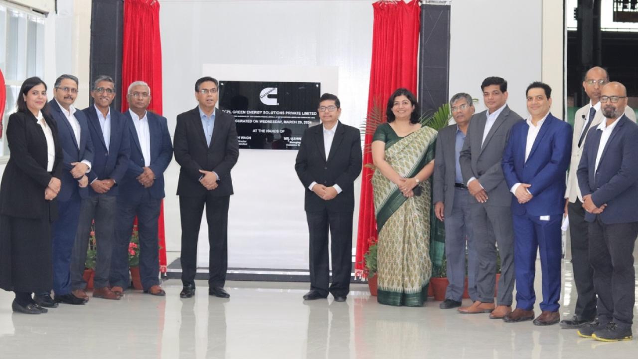 Leaders from Cummins Group and Tata Motors at the TCPL GES inauguration ceremony