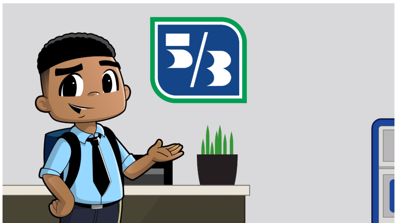 Illustration of Maximillion Money next to Fifth Third Bank logo