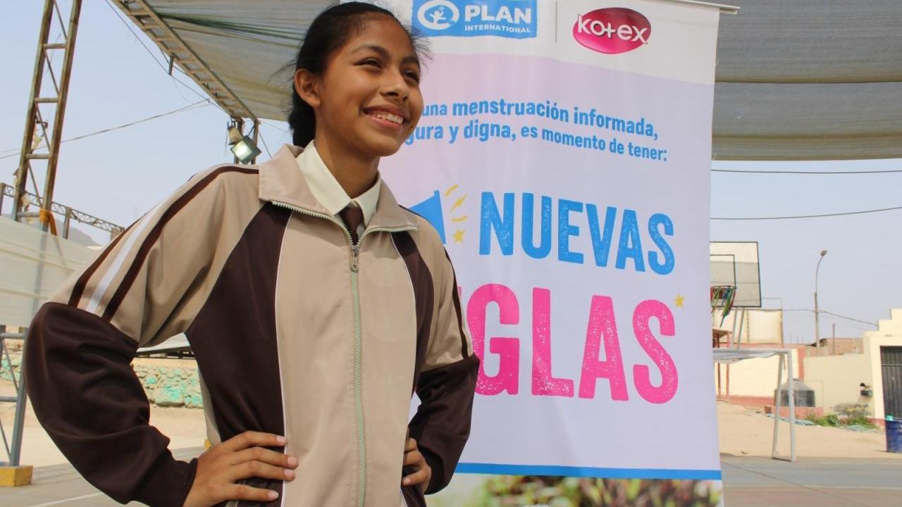 A girl participant of the program in Peru