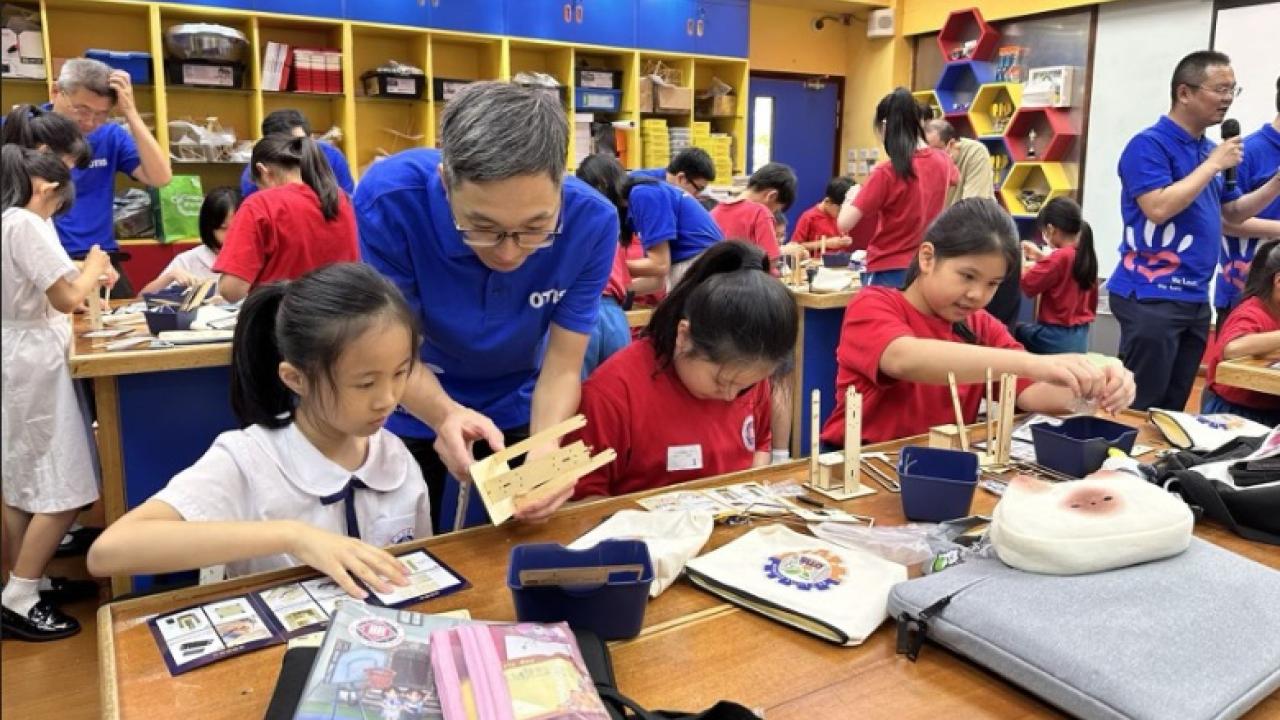Little Engineers program being taught in a classroom